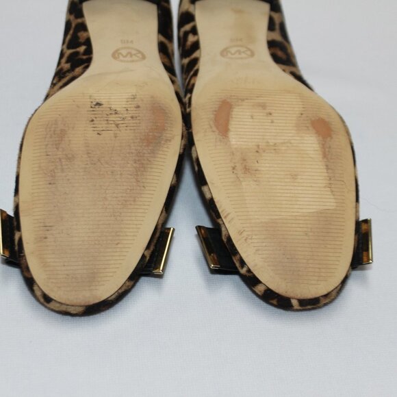 MICHAEL Michael Kors Kiera Calf-Hair Bow Pump, Leopard/Natural - Picture 8 of 12